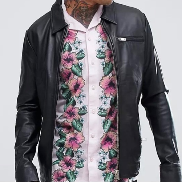 Urban Threads Floral Print Revere Collar Shirt - Picture 9 of 9